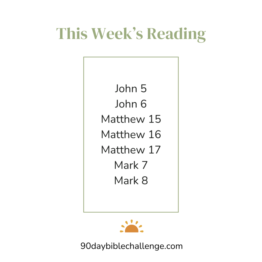 Week 6 of 90 day bible challenge